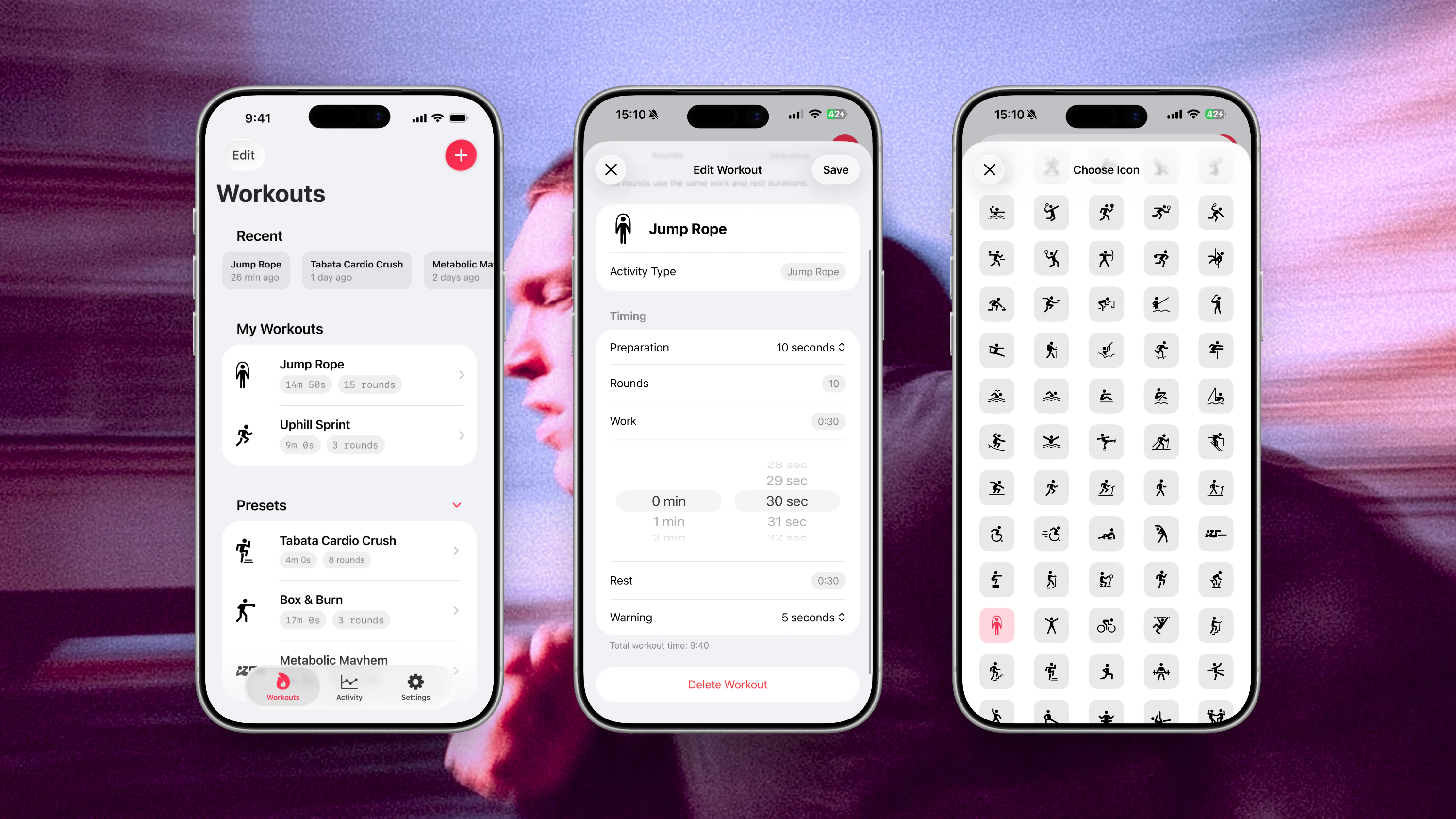 Thrive routine settings on iPhone.